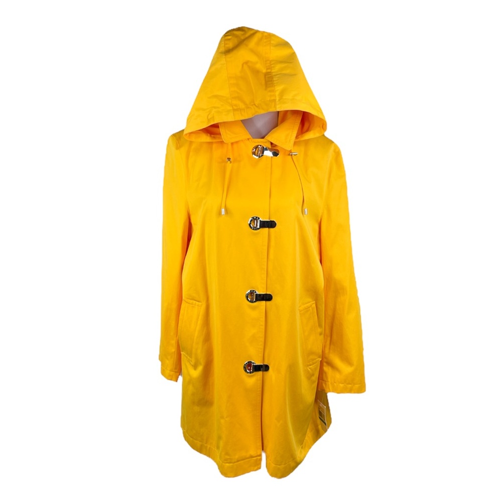 MICHAEL Michael Kors Hooded Jacket Taxi Cab Yellow Size XLarge